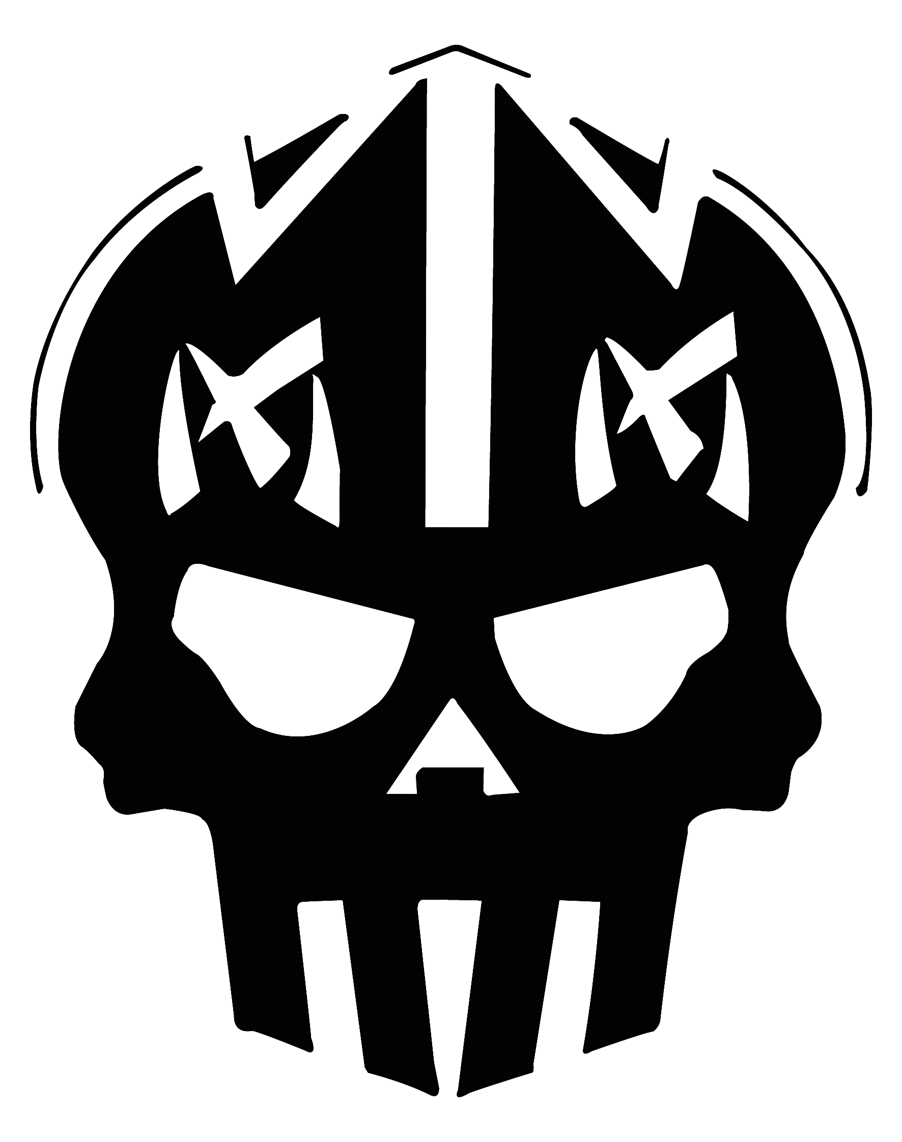 Magic Moon Skull Logo